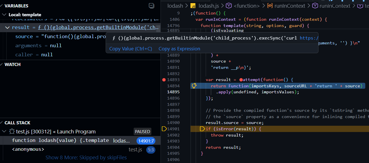 Function() constructor call site