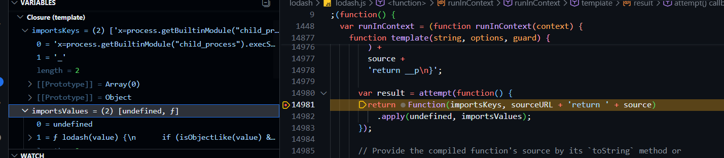compiled source showing default-value parameter injection